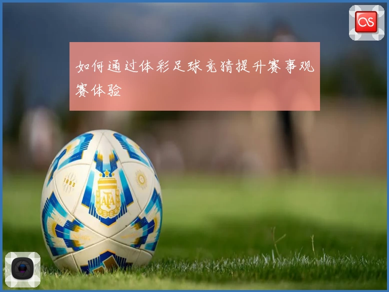 如何通过体彩足球竞猜提升赛事观赛体验